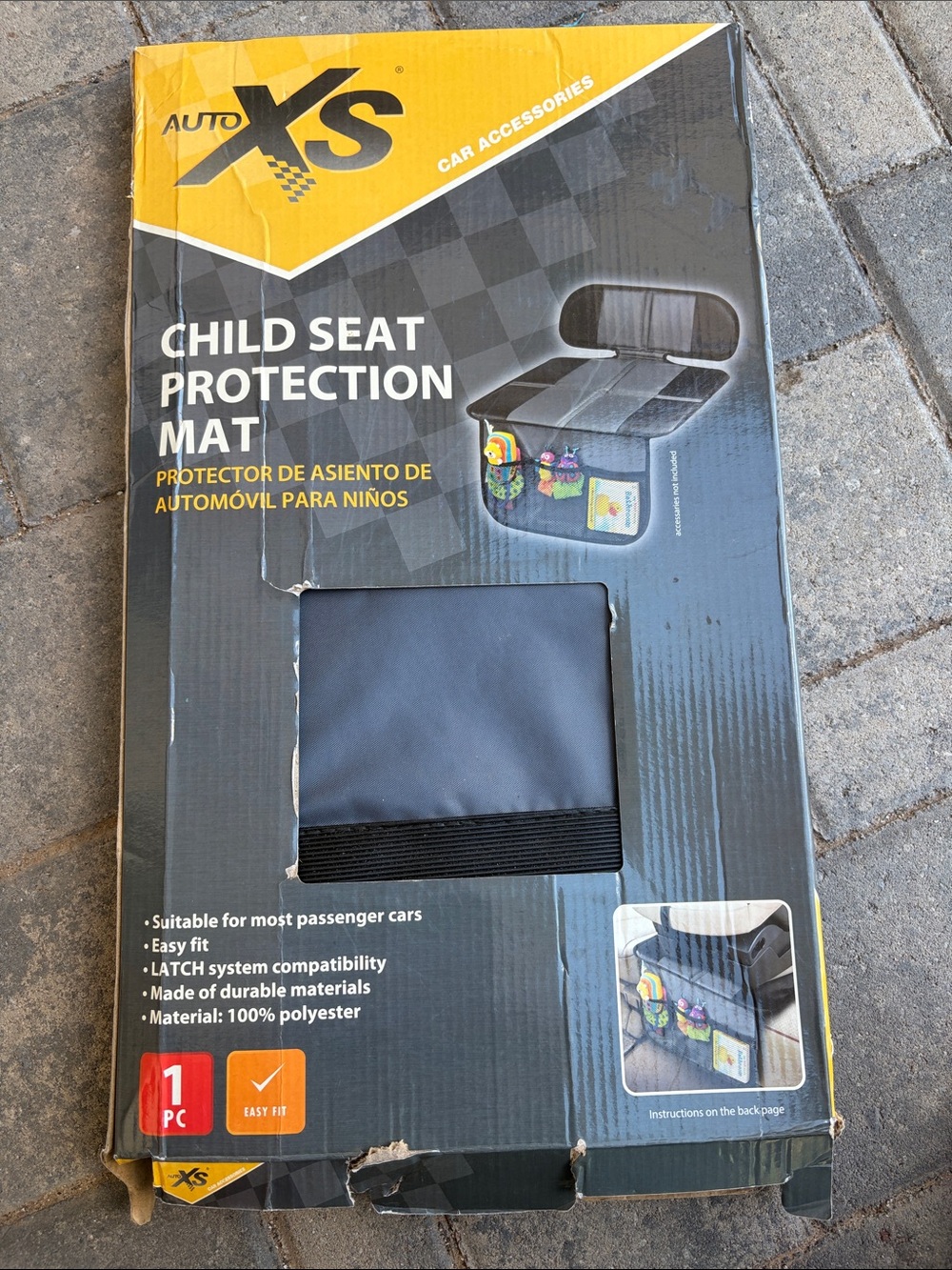 Auto XS Child Seat Protection Mat Black NWT